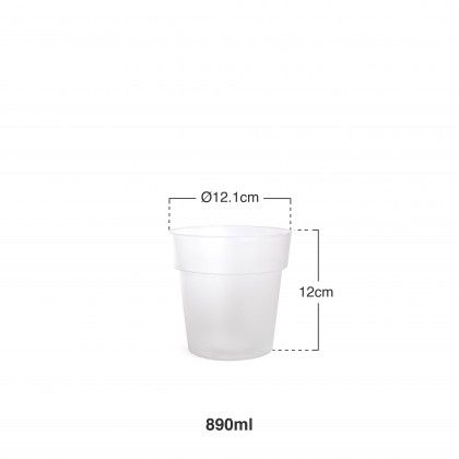 Vaso Pl�stico Luxe 890Ml �12.1X12cm