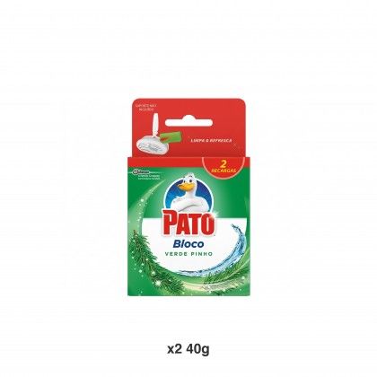 Recarga Bloco Verde Pato Pinho 2X40g Recarga Bloco Verde Pato Pinho 2X40g