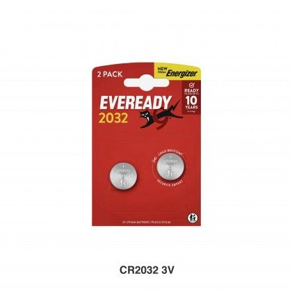 Energizer Eveready Pilha Litio CR2032 Pack 2