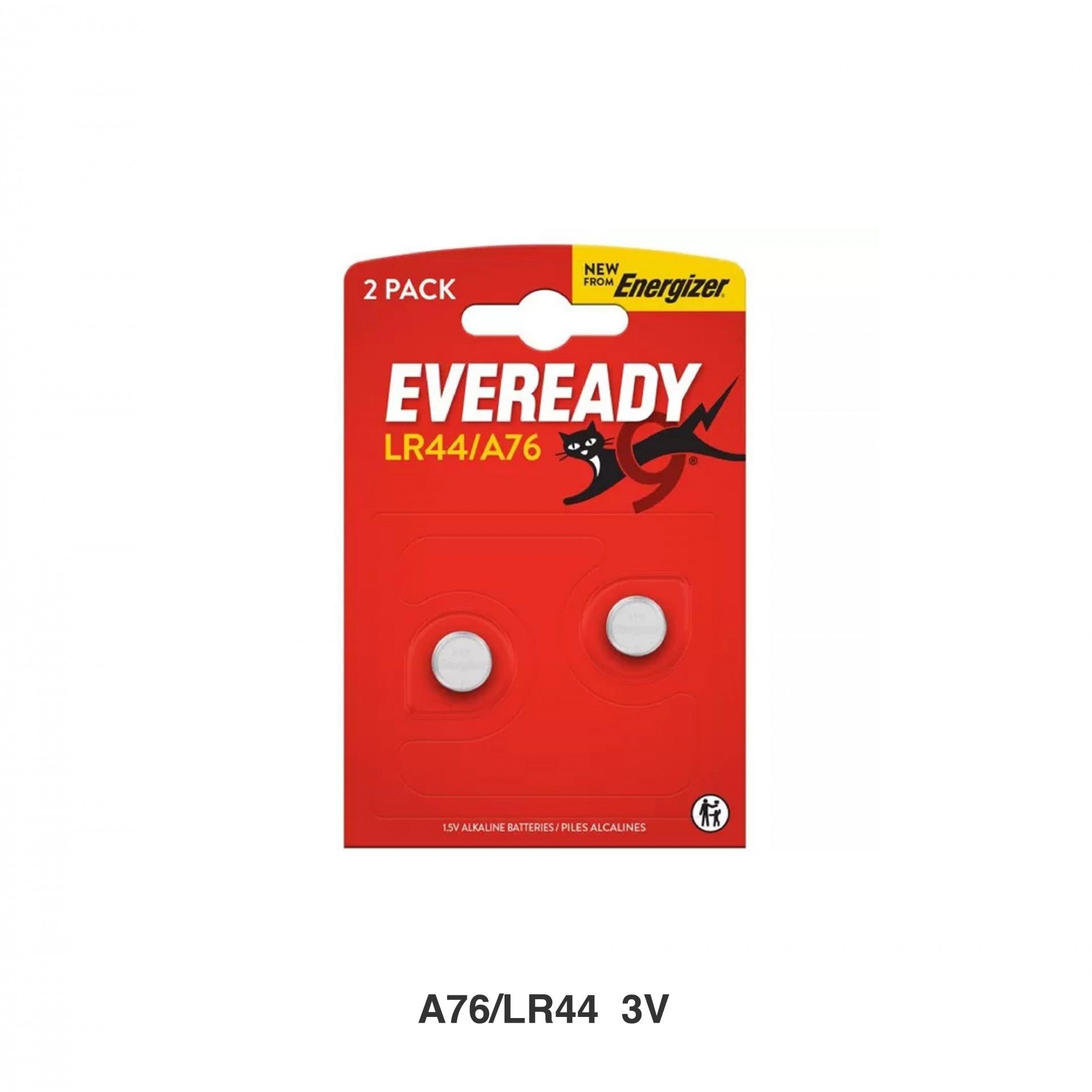 Energizer Eveready Pilha Alcalina A76/LR44 Pack 2