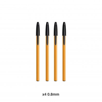 Esferogr�fica Bic Original Orange Fine Preto Pack 4