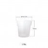 Vaso Pl�stico Luxe 1.75L �15.1X15cm