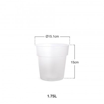 Vaso Pl�stico Luxe 1.75L �15.1X15cm