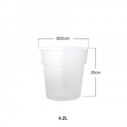 Vaso Plástico Luxe 4.2L Ø20X20cm Vaso Plástico Luxe 4.2L Ø20X20cm