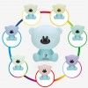 Luz Presen�a Ursinho Azul Led 5W