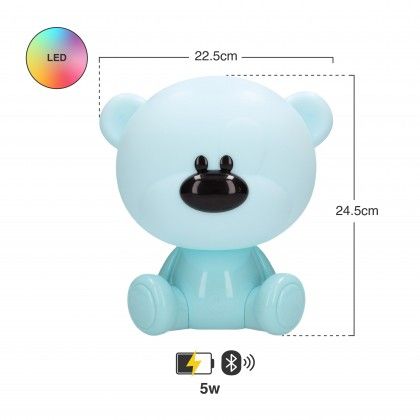 Luz Presen�a Ursinho Azul Led 5W