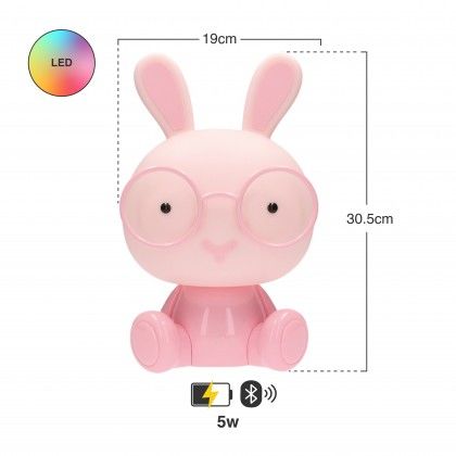 Luz Presen�a Coelho Rosa Led 5W