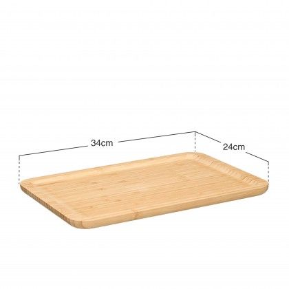 Bandeja Bambu Retangular 34X24cm