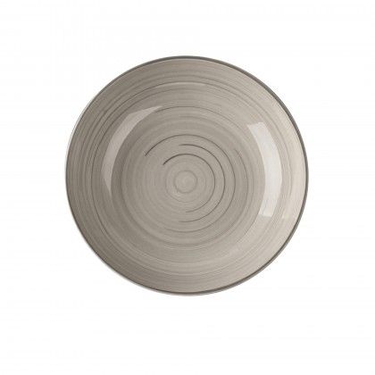 Prato Espiral Sopa Redondo Cinzento 21X5cm Pack 6