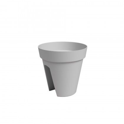 Vaso Capri Varanda Ø30X30cm 10L Cinza Claro Vaso Capri Varanda Ø30X30cm 10L Cinza Claro