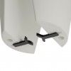 Vaso Capri Varanda Ø30X30cm 10L Cinza Claro Vaso Capri Varanda Ø30X30cm 10L Cinza Claro