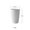 Vaso Santorini �29X40cm 17.5L Branco