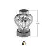 Candeeiro Solar Coração Metal Prata Candeeiro Solar Coração Metal Prata