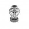 Candeeiro Solar Coração Metal Prata Candeeiro Solar Coração Metal Prata