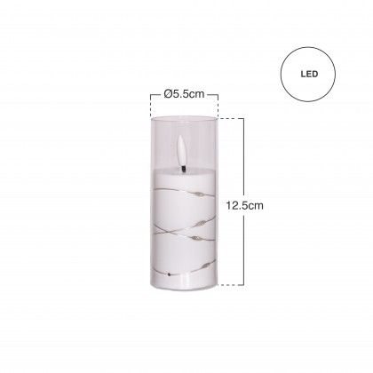 Cirio Eletrico Com Fio Led 12.5X5.5cm Cirio Eletrico Com Fio Led 12.5X5.5cm