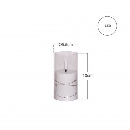 Cirio Eletrico Com Fio Led 10X5.5cm Cirio Eletrico Com Fio Led 10X5.5cm