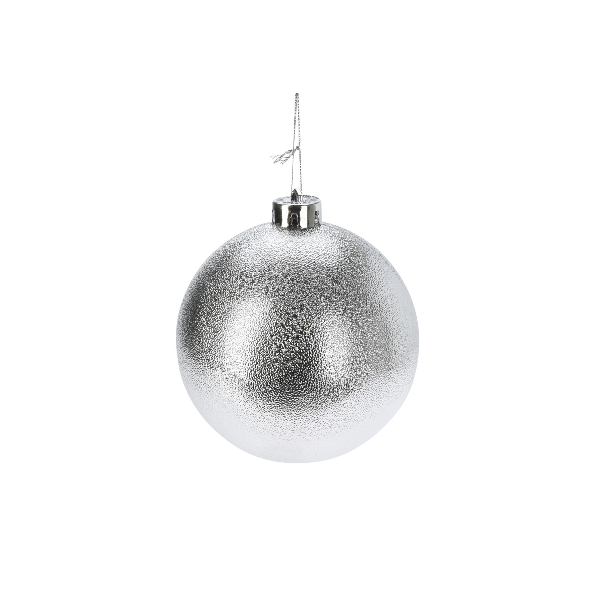 Bola Natal Prata 10cm