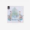 Guardanapo Natal Paisagem Neve Sortido 33X33cm Pack 16