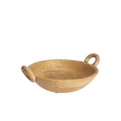 Taça Madeira Natural Ø25X10cm Taça Madeira Natural Ø25X10cm