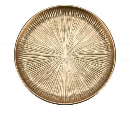 Prato Metal Dourado �39cm