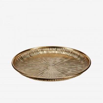Prato Metal Dourado �39cm