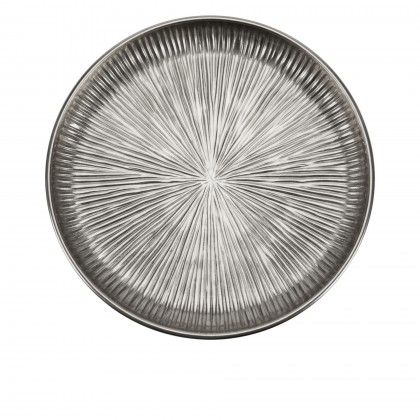 Prato Metal Prateado �39cm