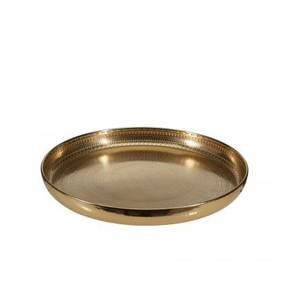 Bandeja Metal Dourado 34cm Bandeja Metal Dourado 34cm