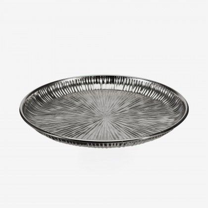 Prato Metal Prateado �39cm