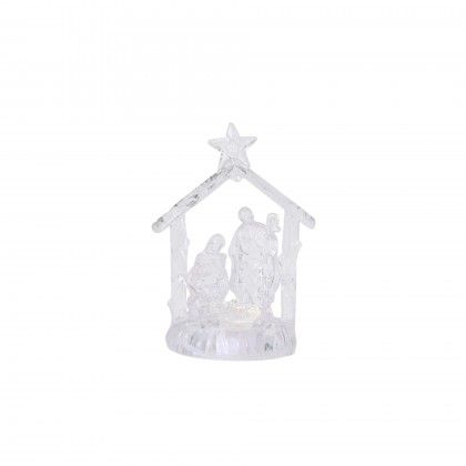 Pres�pio 3 Figuras Acrilico com Led Sortido