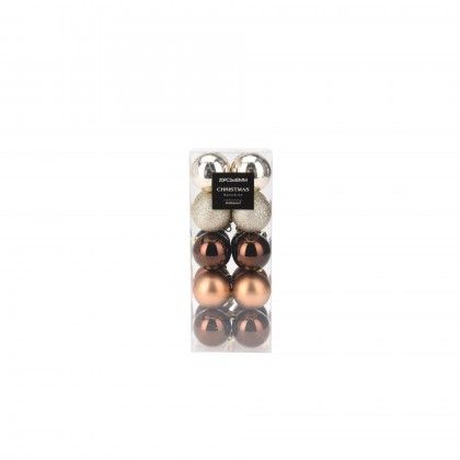 Bola Natal Ambar �4cm Pack 20