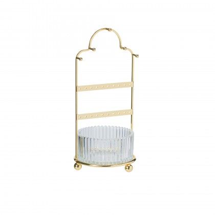 Porta J�ias Dourado Sortido 25cm