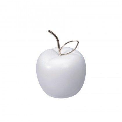 Maça Decorativa Branco Mate 16cm Maça Decorativa Branco Mate 16cm