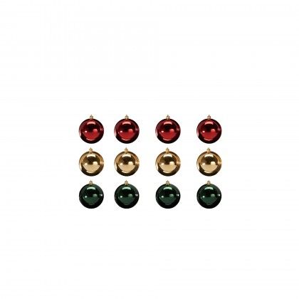 Bola Natal Tradicional Ø6cm Pack 12 Bola Natal Tradicional Ø6cm Pack 12
