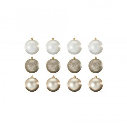 Bola Natal Bege Ø6cm Pack 12 Bola Natal Bege Ø6cm Pack 12