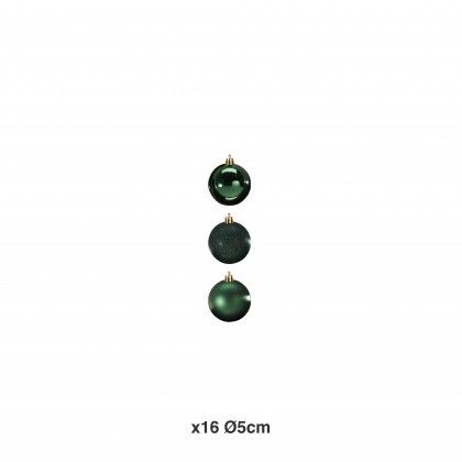Bola Natal Verde Ø5cm Pack 16 Bola Natal Verde Ø5cm Pack 16