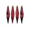 Pendente Pingo Gelo Vermelho 15cm Pack 4