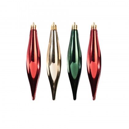 Pendente Pingo Gelo Tradicional 15cm Pack 4 Pendente Pingo Gelo Tradicional 15cm Pack 4