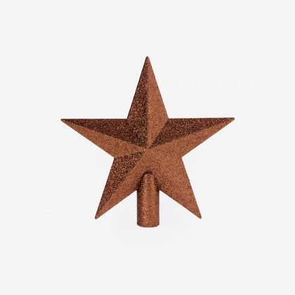 Estrela �rvore Natal Sortido Castanho 19cm