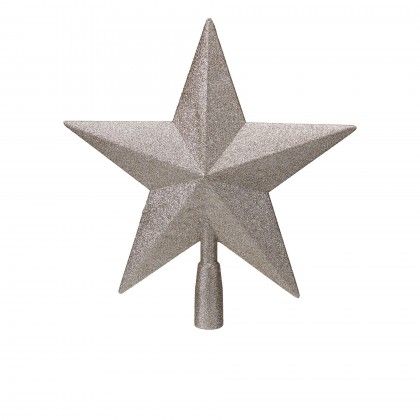 Estrela �rvore Natal Champagne 28Cm
