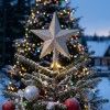Estrela Árvore Natal Champagne 28Cm Estrela Árvore Natal Champagne 28Cm