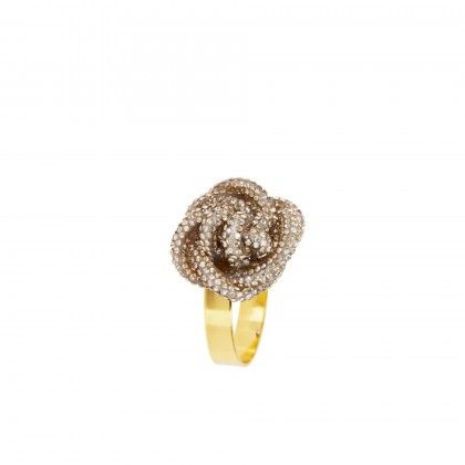 Argola Guardanapo La�o Dourado Sortido Pack 4