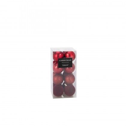 Bola Natal Vermelho Ø5cm Pack 16 Bola Natal Vermelho Ø5cm Pack 16
