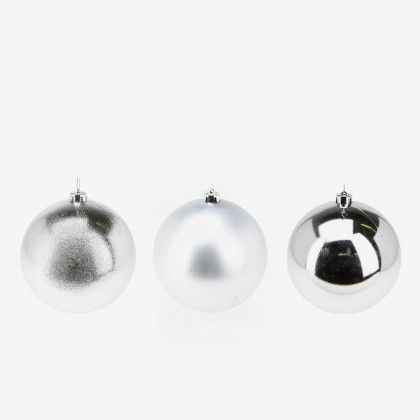 Bola Natal Sortido Prateado Ø25cm Bola Natal Sortido Prateado Ø25cm