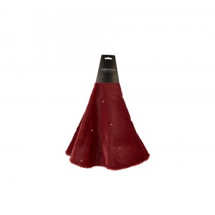 Cobertura P� �rvore Natal Vermelho Estrelas �90cm