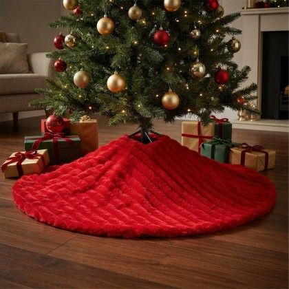 Cobertura P� �rvore Natal Vermelho �90cm