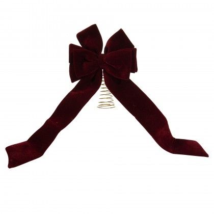 Topo Arvore Natal La�o Bordeaux 72cm