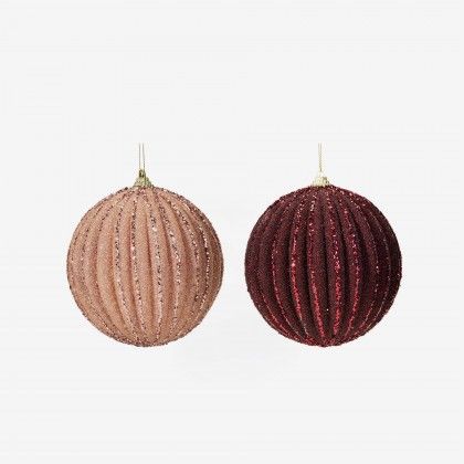 Bola Natal Sortido Rosa Ø12cm Bola Natal Sortido Rosa Ø12cm