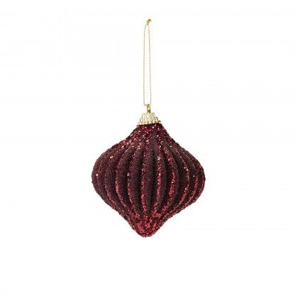 Enfeite Natal Sortido Rosa 8cm