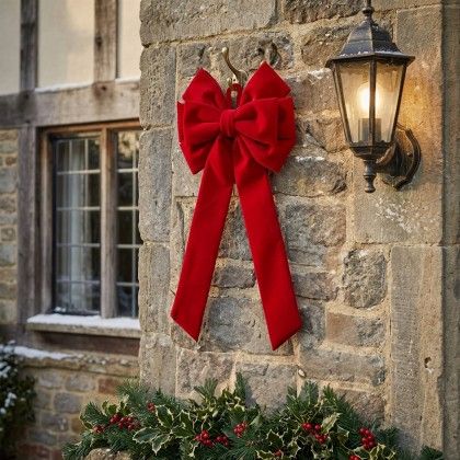 Laço Vermelho Natal 72cm Laço Vermelho Natal 72cm