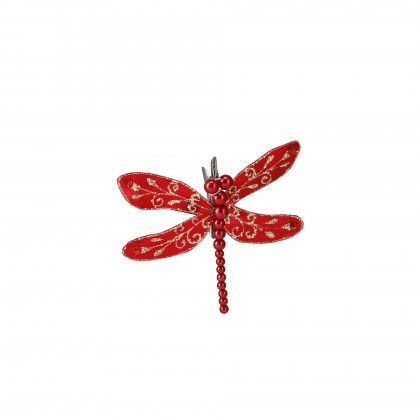 Libelula Natal com Clip Sortido 12cm Libelula Natal com Clip Sortido 12cm